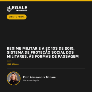 Regime Militar e a EC 103 de 2019. Sistema de Proteção Social dos Militares. Às Formas de passagem para Inatividade