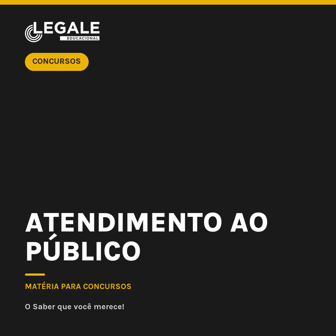 Atendimento ao Público para Concursos